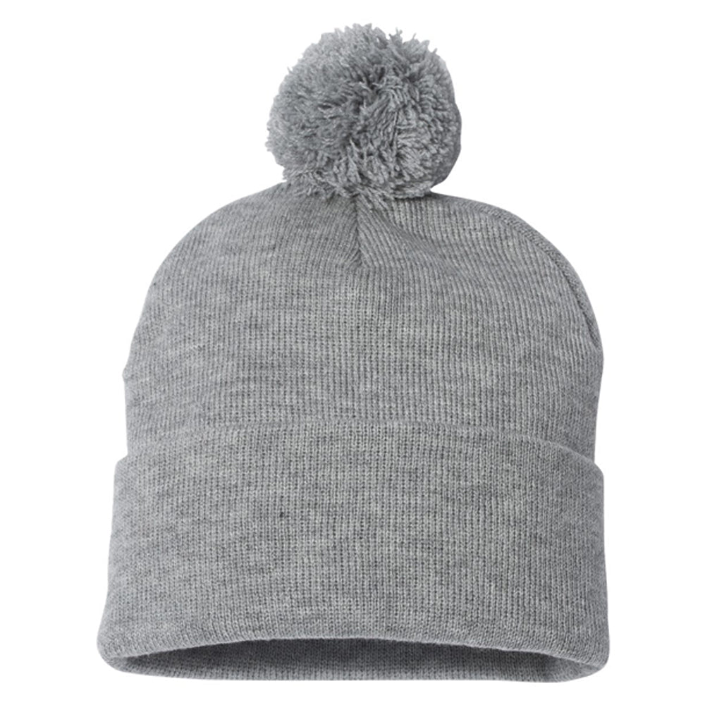 Sportsman 12" Pom-Pom Cuffed Beanie