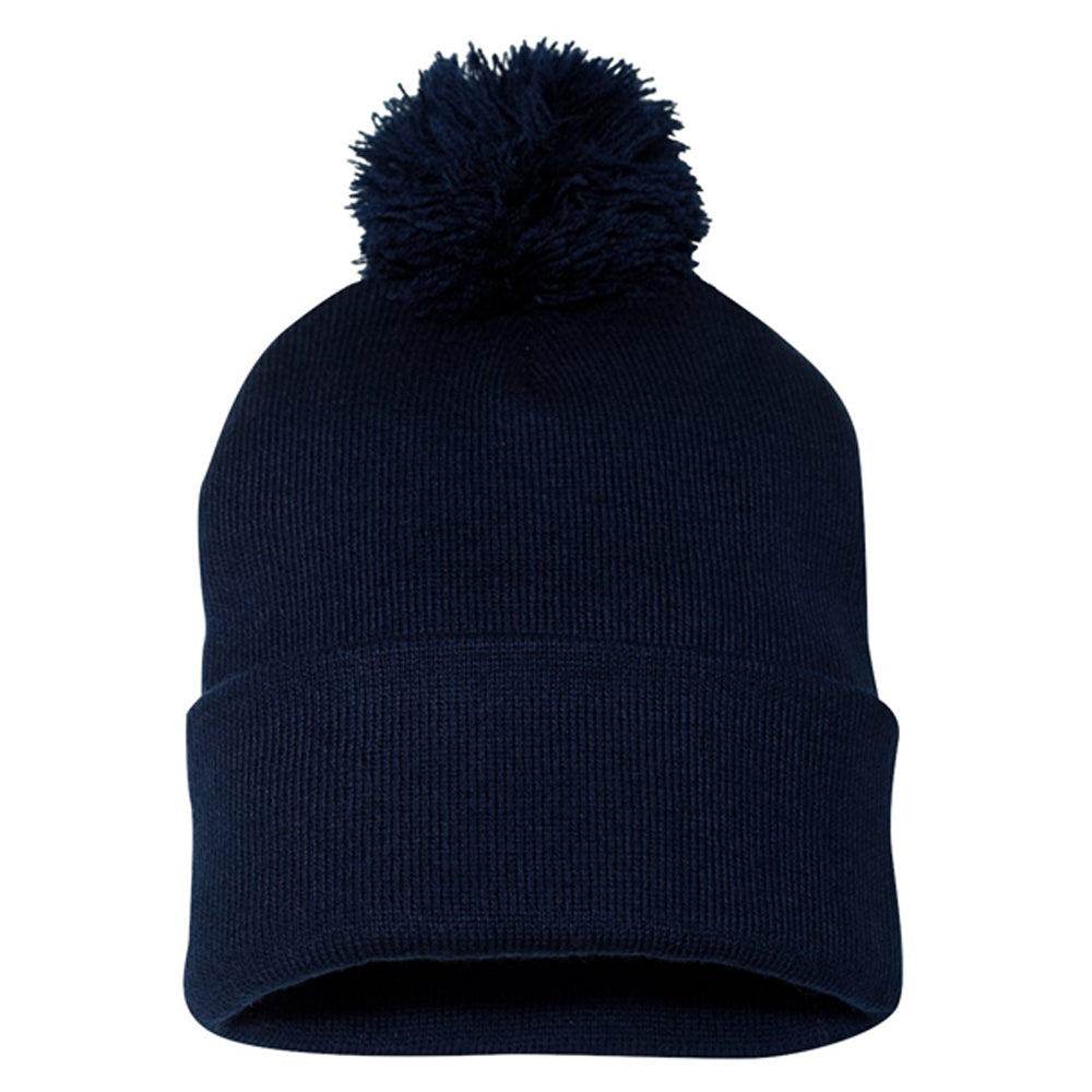 Sportsman 12" Pom-Pom Cuffed Beanie