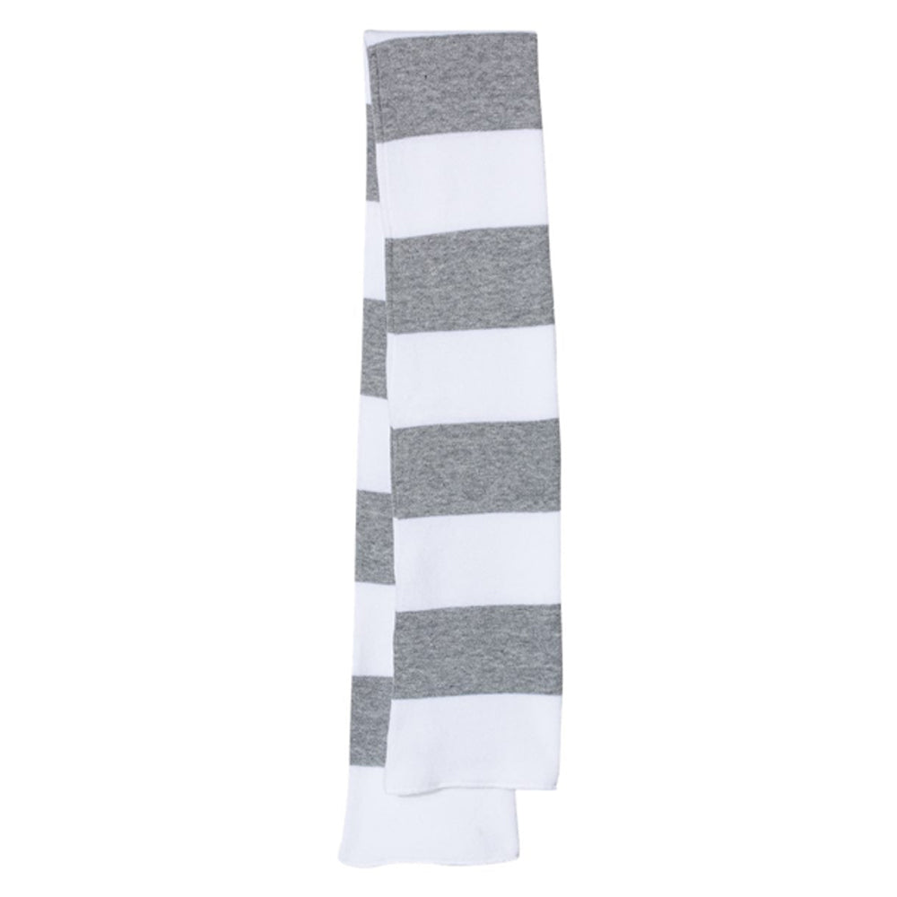 Sportsman Rugby-Striped Knit Scarf